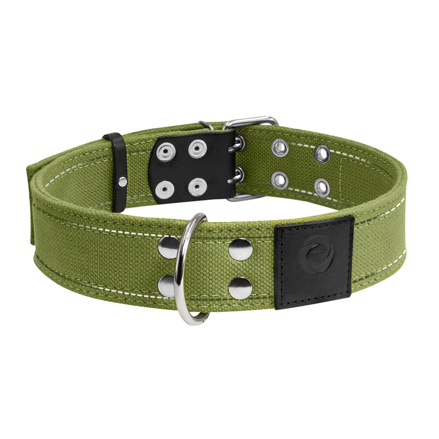 Нашийник для собак бавовняна тасьма CoLLaR Брезент подвійний (ширина 45мм, довжина 56-71см) Коломия - фото 3