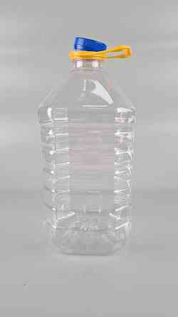 Пластикова пляшка 5,0 л, Ø48 прозора з кришкою + ручка (30 шт.) Харків