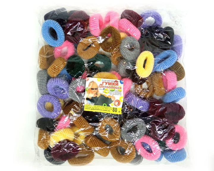 Резинка для волос махровая набор 80 шт Киев - изображение 1