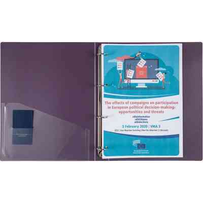 Папка на кільцях Axent А4 з 4-ма кільцями 700 мкм 35 мм Сливова (1208-11-A) Вінниця