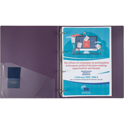 Папка на кільцях Axent А4 з 4-ма кільцями 700 мкм 35 мм Сливова (1208-11-A) Вінниця - фото 3