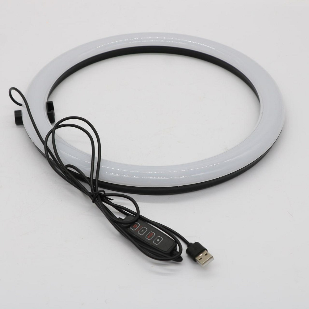 Кольцевая RGB лампа 30 см, от USB, MJ 300 Soft Ring Ligh + держатель для телефона / Цветная LED лампа кольцо Киев - изображение 7