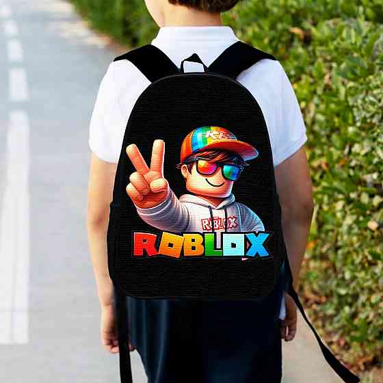Рюкзак дитячий Роблокс 34х27 см ранець Roblox міський c принтом для хлопчика (00500) Київ