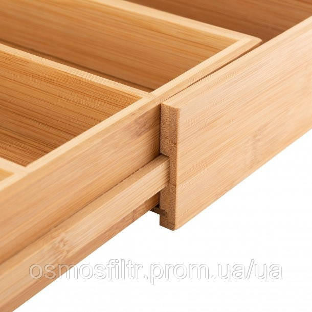 Лоток для столових приборів Axentia бамбук 5-7 відділень (116668) Київ - фото 3