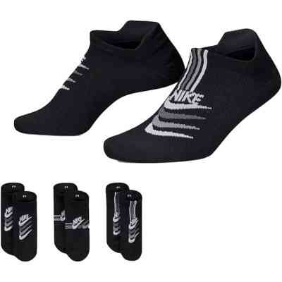 Носки Nike W NK EVERYDAY PLUS LTWT NS 3PR DH5474-903 34-38 3 пари Чорні (195244784288) Винница