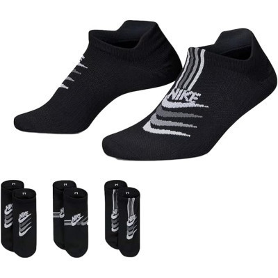 Носки Nike W NK EVERYDAY PLUS LTWT NS 3PR DH5474-903 34-38 3 пари Чорні (195244784288) Винница - изображение 1