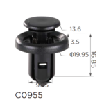 Натискна кліпса (кнопка-штир) Honda — 91505S9A003, 91505-S9A-003, 11422 Ковель