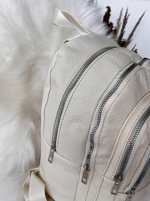 Рюкзак класичний бежевий молодіжний жіночий підлітковий Київ - фото 8