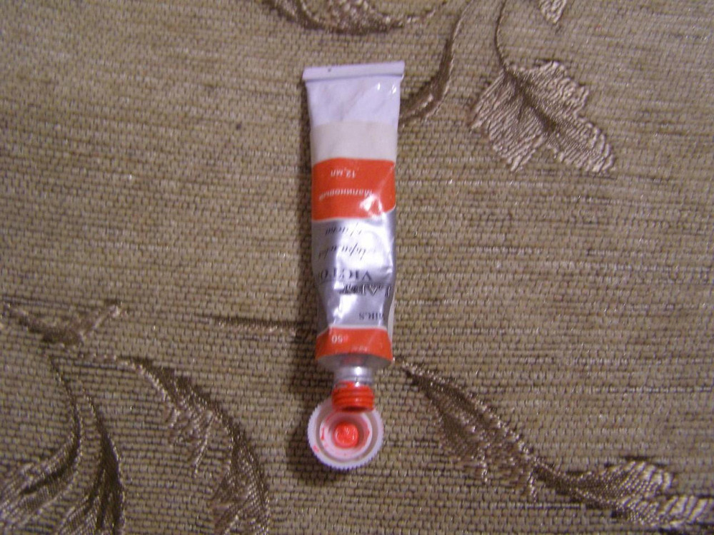 Акрилова фарба малиново-помаранчева - Б/У Київ - фото 1