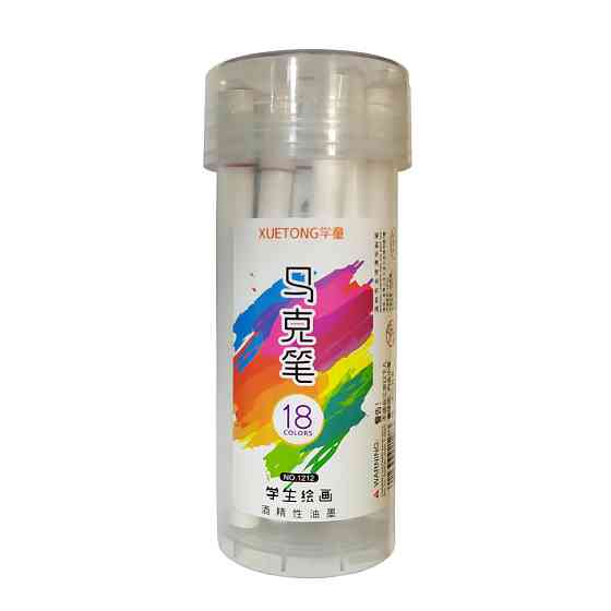 Набір скетч-маркерів Bambi 1212-18, 18 кольорів у тубусі Вінниця