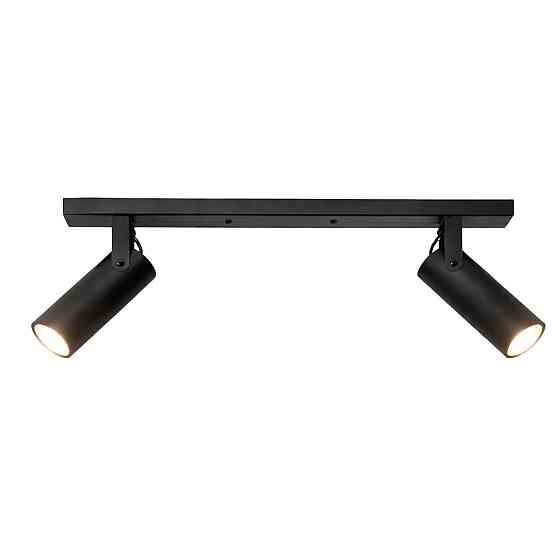 Светильник потолочный спот поворотный MSK Electric Focus под две лампы Е27 черный  NL 14050-2 BK Одесса