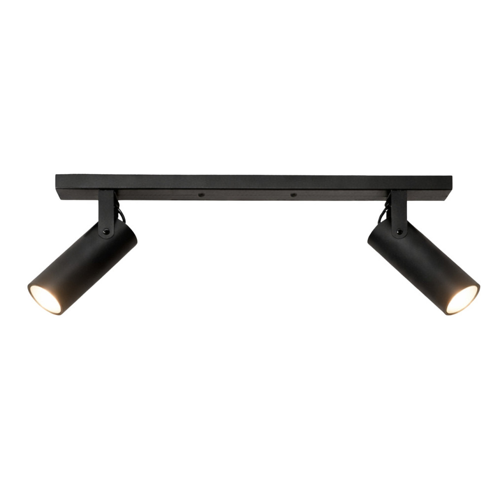 Светильник потолочный спот поворотный MSK Electric Focus под две лампы Е27 черный  NL 14050-2 BK Одесса - изображение 1