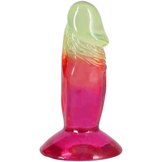 Дилдо Doc Johnson Crystal Jellies - 4.5 Inch Classic Dong - Rainbow Sex Aura Київ