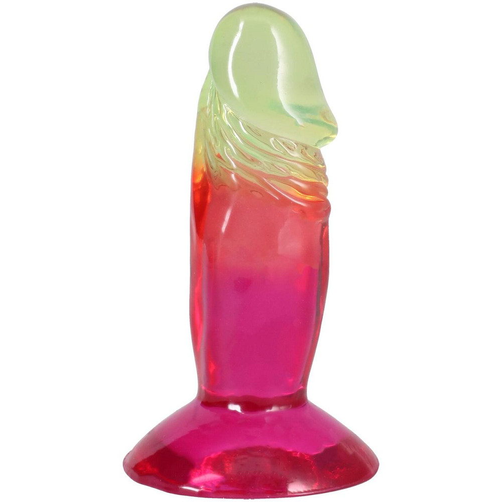 Дилдо Doc Johnson Crystal Jellies - 4.5 Inch Classic Dong - Rainbow Sex Aura Київ - фото 2