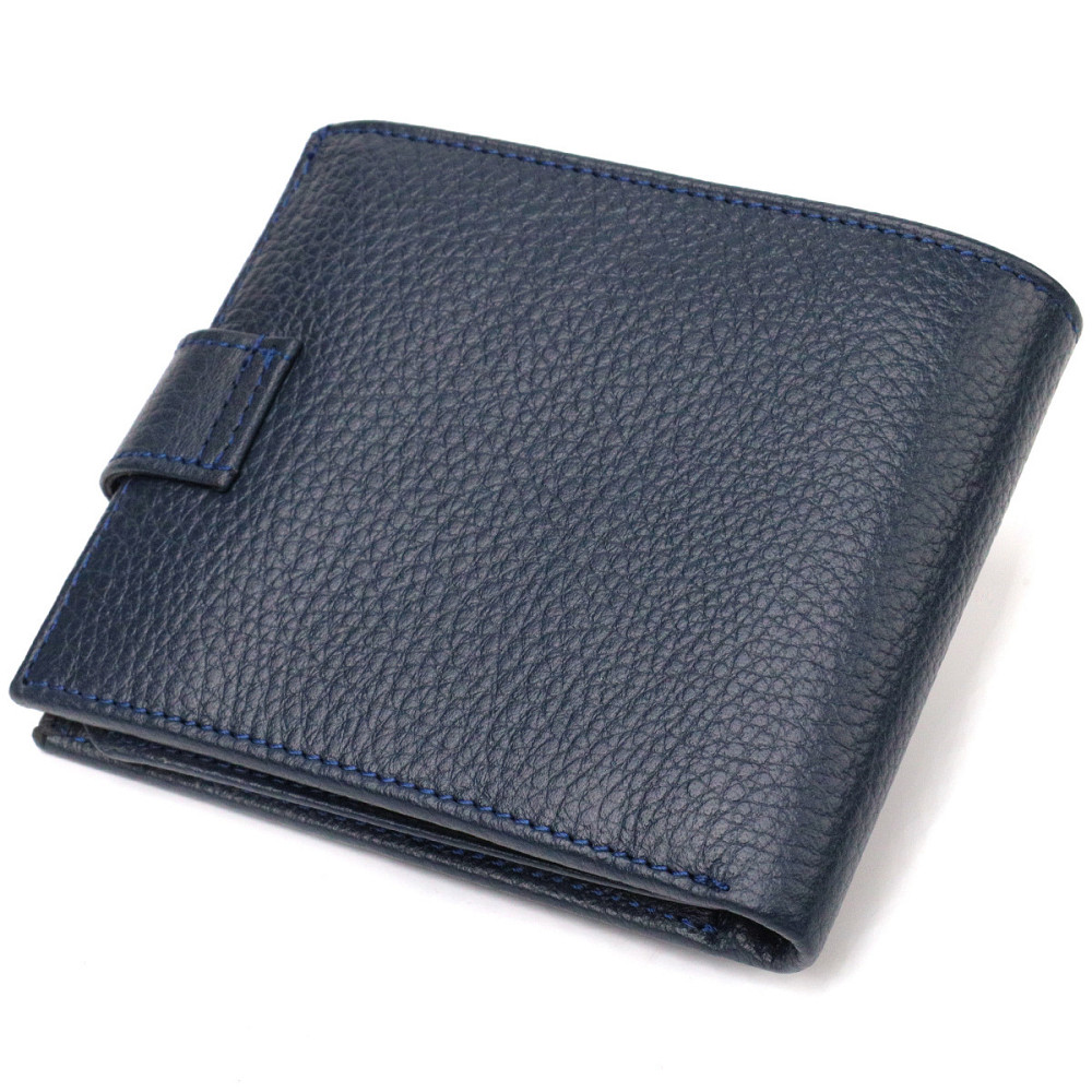 Привлекательный горизонтальный кошелек для мужчин из натуральной кожи флотар CANPELLINI 21894 Синий Киев - изображение 2