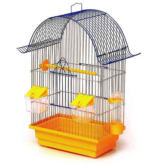Клітка Ретро  для хвилястих папуг та інших декоративних птахів з аксесуарами (28 х 18 х 45 см), Лорі Київ