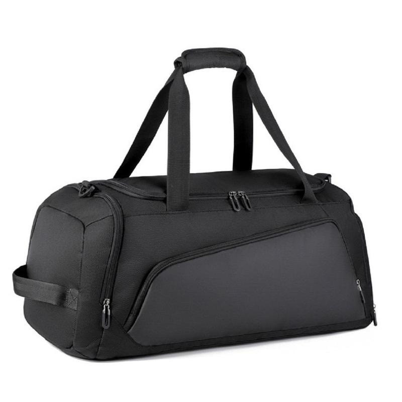 Сумка спортивная дорожная для тренировок или путешествий с плечевым ремнем,для спорта,57x26x30 см,черная Каменец-Подольский - изображение 8