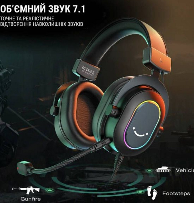 Наушники Геймерские игровые: 2024 FIFINE AMPLIGAME H6. Харьков - изображение 5