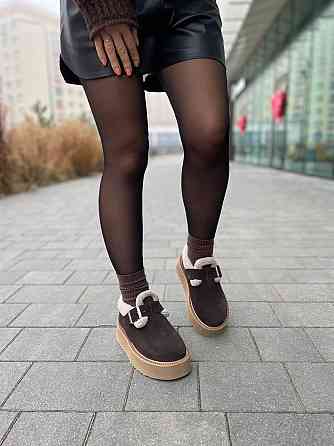 Marlex Угги жіночі MarLex коричневі натуральна замша з хутром зимові размеры 37р. 38р. (10876-1 Коломия