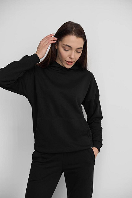 Костюм женский спортивный демисезонный Черный 2XL Харьков - изображение 2