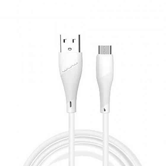 Кабель WUW-X196 USB Micro 2,4A 1m white (6972573335572) Киев