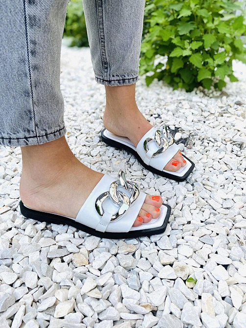 Sothby 's Шльопанці жіночі Sothby 's M-501 білі (літо, шкіра натуральна) (4612) Коломыя - изображение 10