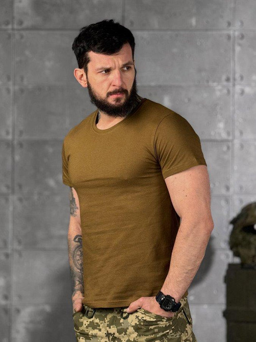 Бавовняна футболка-кайот хб НП4974 Одеса - фото 2