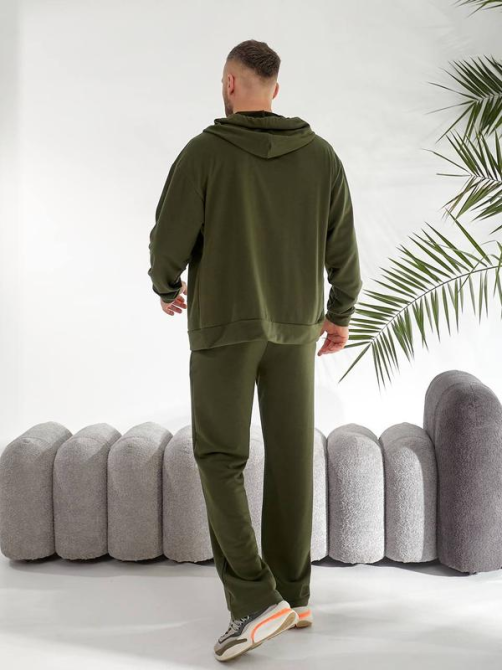 Весенний костюм мужской на змейке Хаки 46/48 Харьков - изображение 3