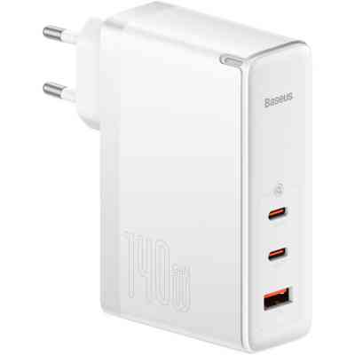 Зарядное устройство Baseus GaN5 Pro Fast Charger 2C+U 140W + Cable 1.0m Type-C 240W white (CCGP100202) Винница