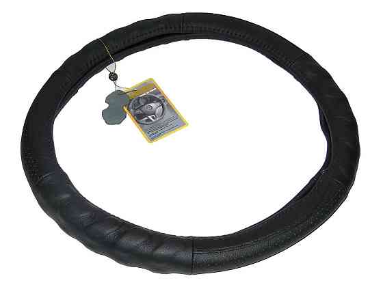 Обплетення шкіра 250 BK L чорна перфорування під пальці Вінниця