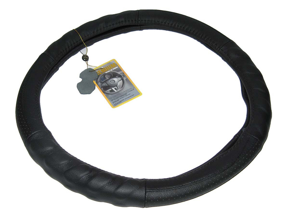 Оплетка кожа 250 BK L черная перфориров под пальци Винница - изображение 1