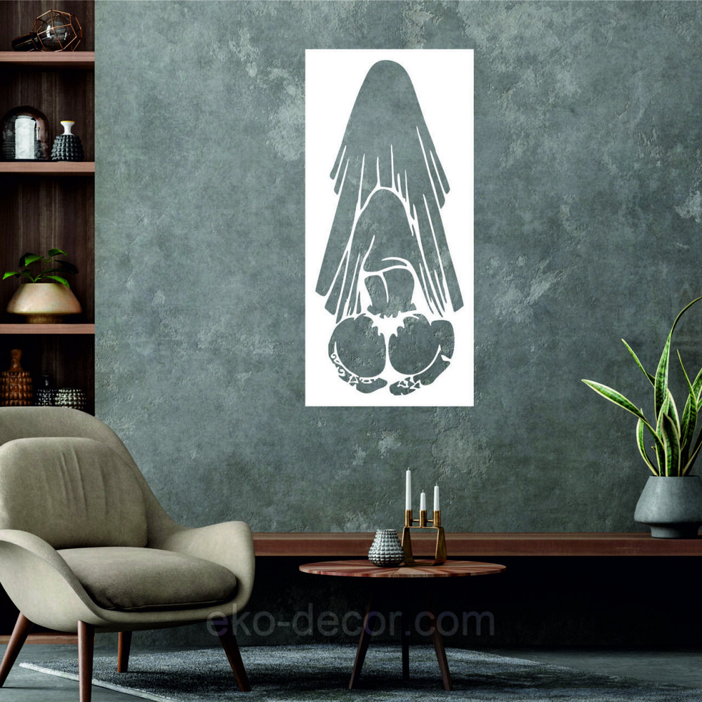 Декоративное настенное Панно «По взрослому», Декор на стену 50*23 см, Белый Киев - изображение 2