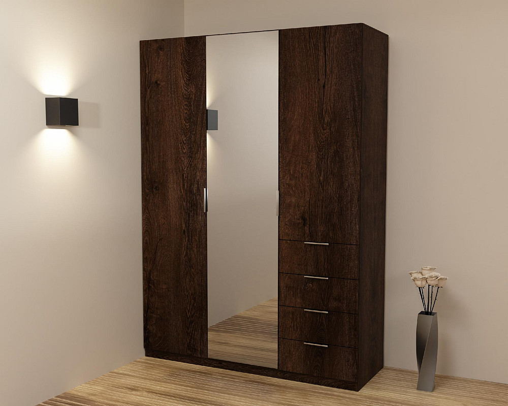 Шкаф Кристалл 2, Дуб Конкордия, 1500х520х2100 Львов - изображение 4