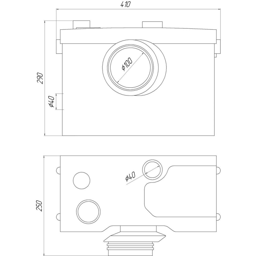 Канализационная установка VOLKS pumpe WC600D (WC3) (000008902) Киев - изображение 5