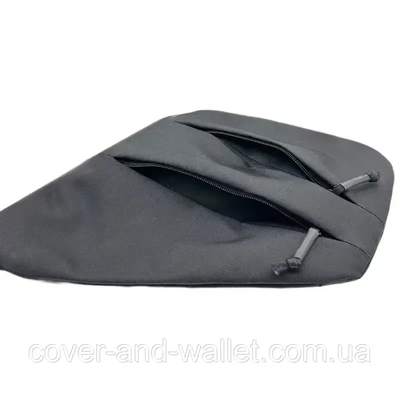 Чоловіча нейлонова сумка слінг через плече чорного кольору Puos Київ - фото 3