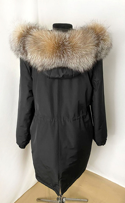 Парка женская мех блюфрост Черный р48 75см Харьков - изображение 3