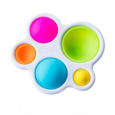 Погремушка Fat Brain Toys прорезыватель и тактильная игрушка Нажми шар dimpl (F192ML) Винница - изображение 1