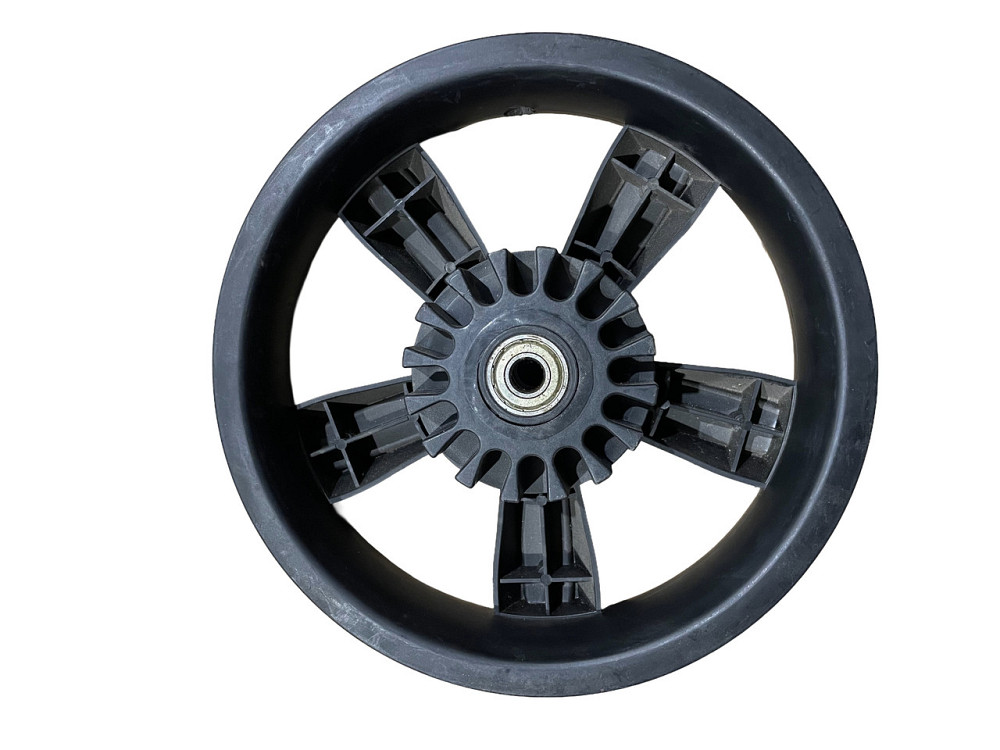 Диск колеса для дитячих колясок 280-65. чер, 5 променів (колесо + гальм. втулка + кнопка + підшипник) Мукачево - фото 1