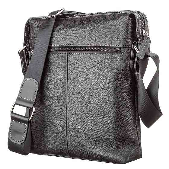 Сумка чоловіча SHVIGEL 11122 шкіряна Чорна Київ