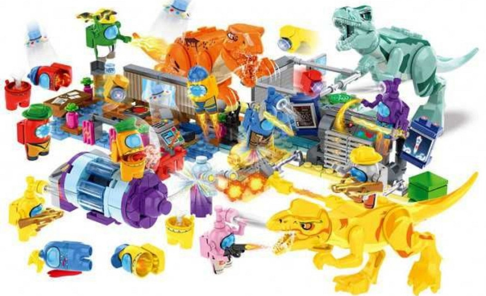 Величезний Лего Амонг Ас проти динозаврів, 692 деталі. Київ - фото 6