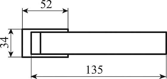 Ручка Colombo Zelda мат.хром (6 мм) R ф/з Київ