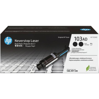Тонер-картридж HP Neverstop 103AD Toner Reload Kit 2-Pack (W1103AD) Винница - изображение 1