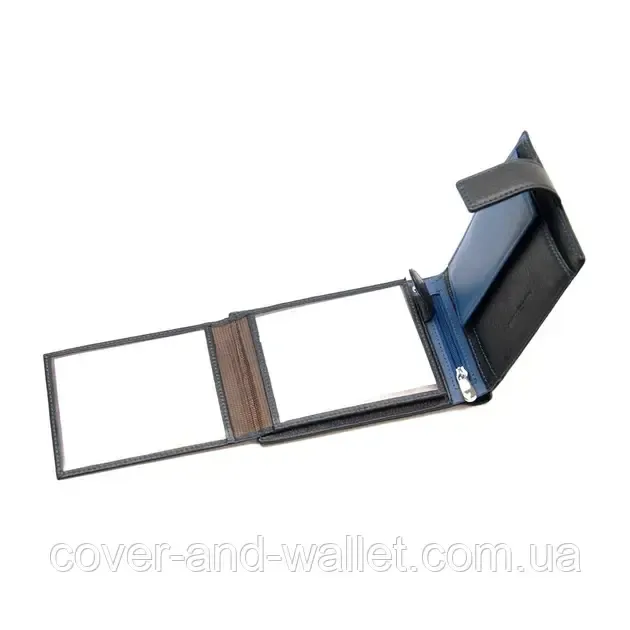 Стильный брендовый мужской кошелёк с блоком для документов Marco Coverna MC-1006 A Киев - изображение 9