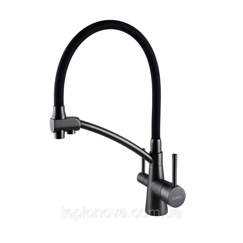 Змішувач для кухні під осмос Globus Lux LAZER GLLR-0700-11-GRAPHITE Чернівці - фото 1