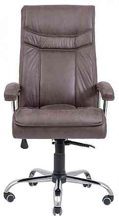 Офісне Крісло Керівника Richman Burgas Ameli Brown Хром М2 AnyFix Коричневий Київ