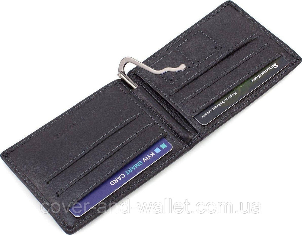 Кожаный кошелек зажим на магнитах для купюр и карточек Marco Coverna MD 282-1 Киев - изображение 8