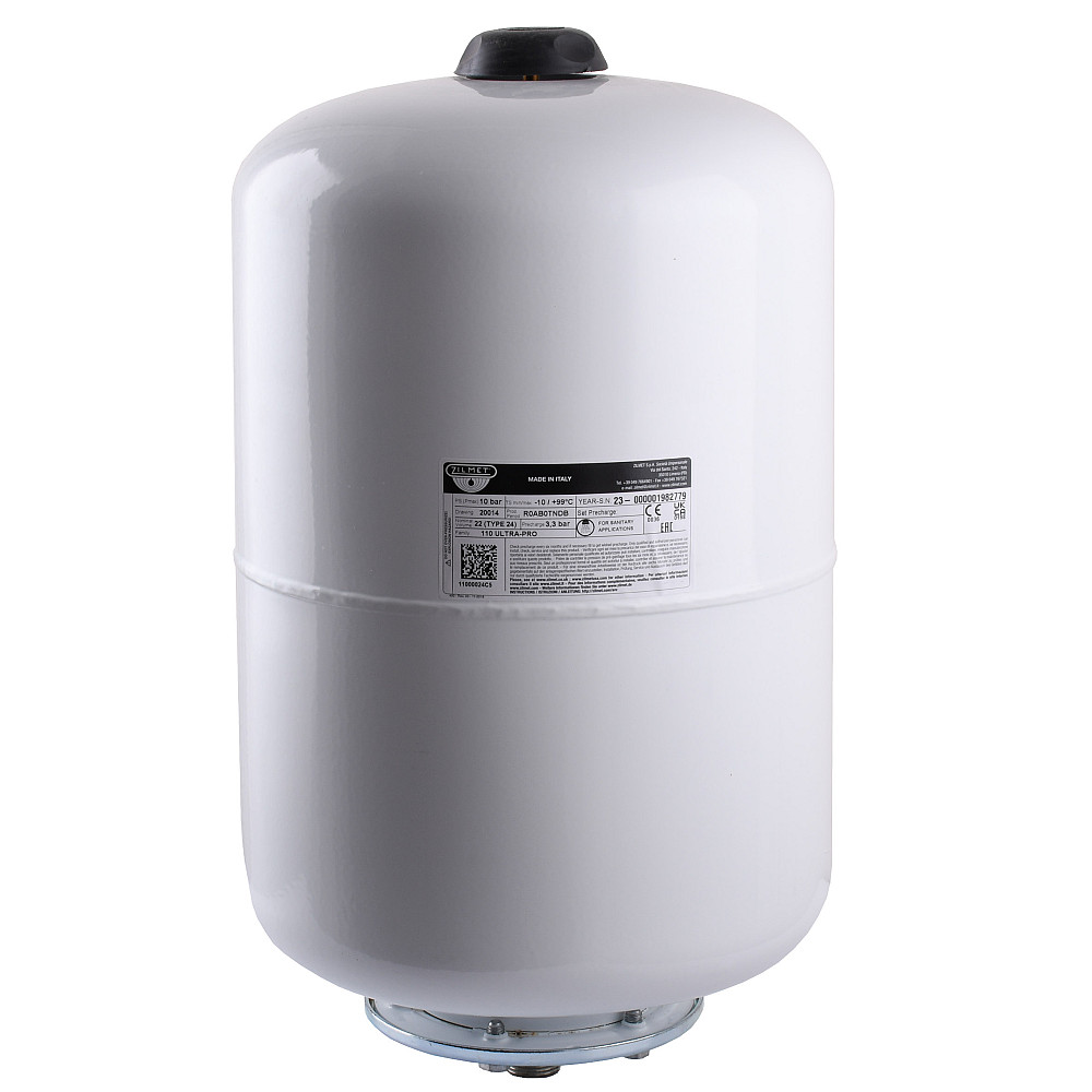 Гідроакумулятор зі змінною мембраною 24л Zilmet ULTRA-PRO 10bar, білий ( 11000024C5 ) Тернополь - изображение 1