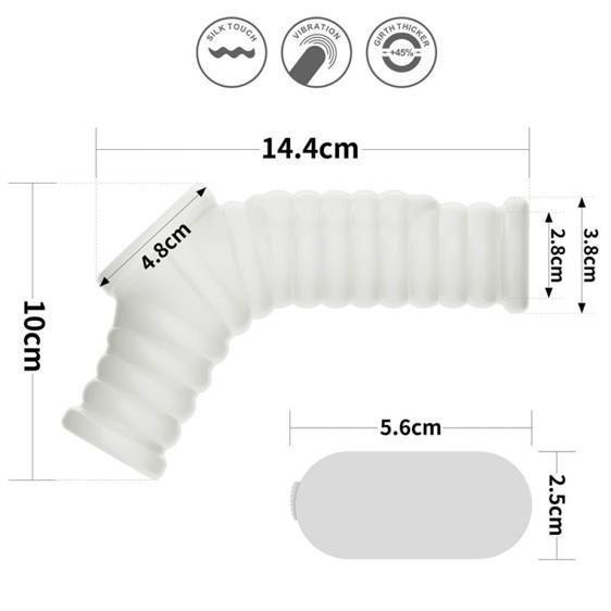 Насадка на член - Vibrating Wave Knights Ring With Scrotum Sleeve White Sex Aura Киев - изображение 2