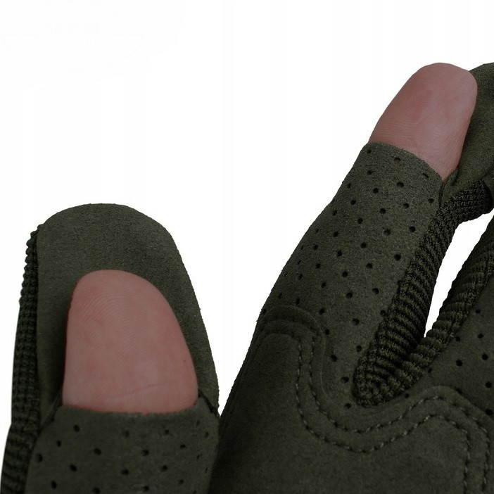 Тактичні Захисні Рукавички всесезонні для стрільби з липучкою MFH "Action" (15843B) Розмір L Нововолинськ - фото 8