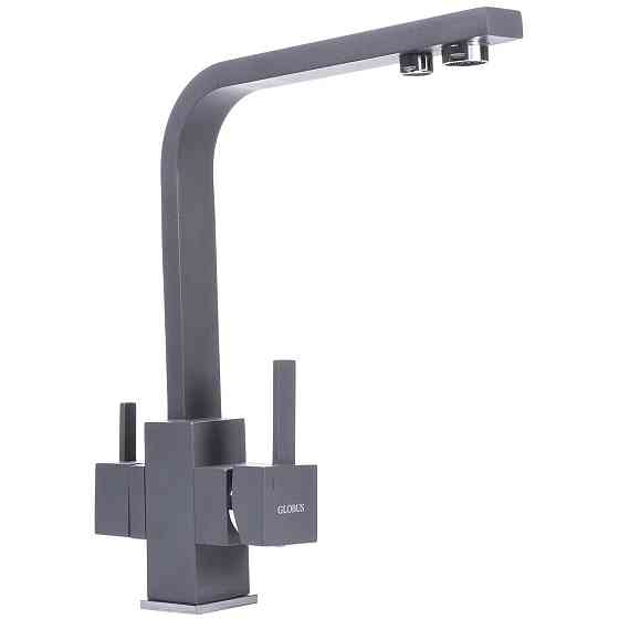 Смеситель для кухни под осмос Globus Lux LAZER GLLR-0111-3-TITANIUM Киев